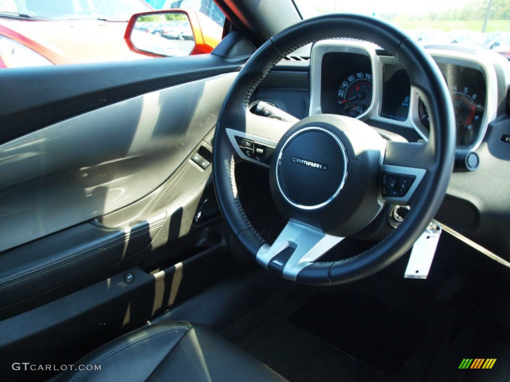 2010 Chevrolet Camaro SS/RS Coupe Black Steering Wheel Photo #70105296