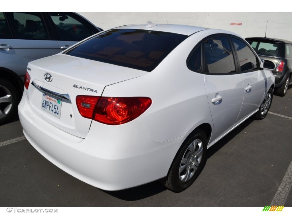 2010 Elantra GLS - Nordic White / Beige photo #3