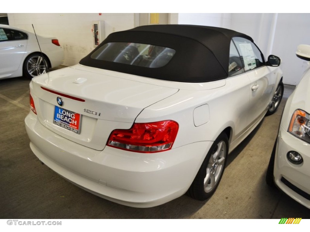 2013 1 Series 128i Convertible - Alpine White / Black photo #4