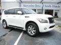 2011 Moonlight White Infiniti QX 56  photo #2