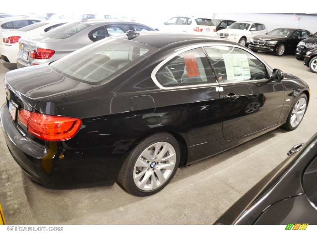 2013 3 Series 328i Coupe - Jet Black / Black photo #4