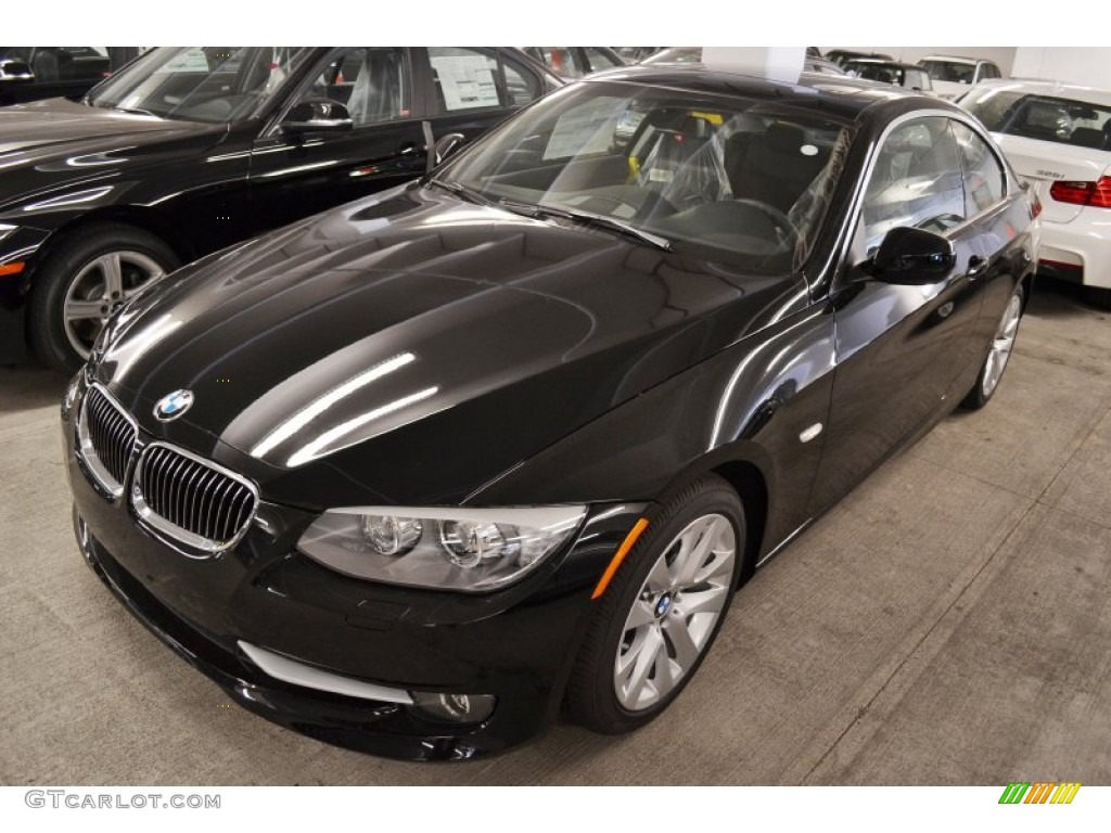 2013 3 Series 328i Coupe - Jet Black / Black photo #9
