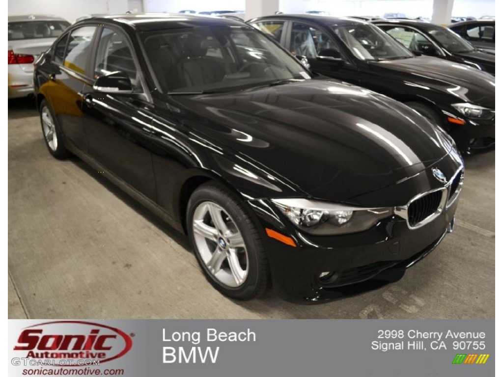 2013 3 Series 328i Sedan - Jet Black / Black photo #1