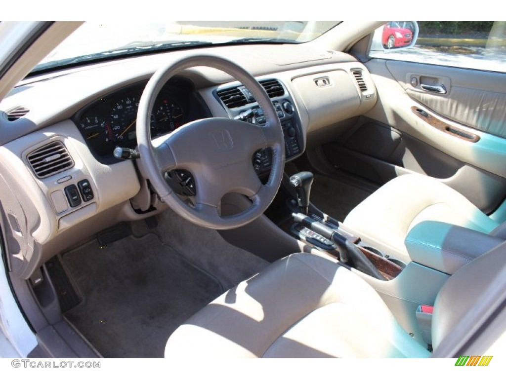 1999 Accord EX V6 Sedan - Taffeta White / Ivory photo #10