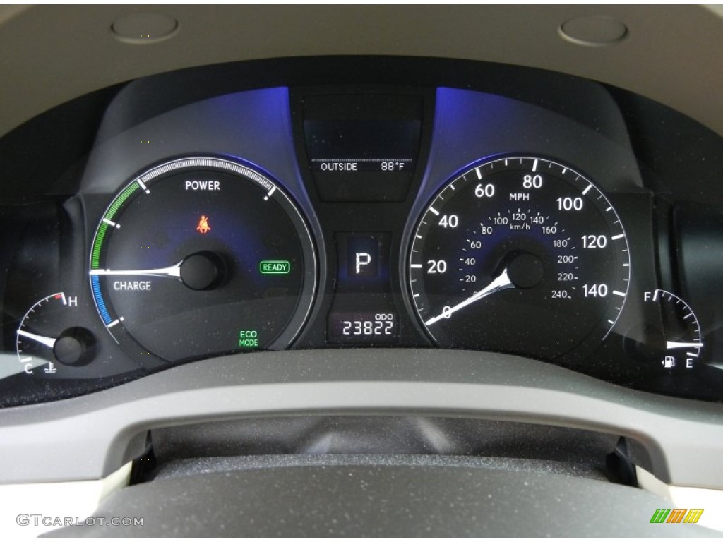 2010 Lexus RX 450h Hybrid Gauges Photo #70106835