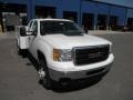 2013 Summit White GMC Sierra 3500HD Extended Cab 4x4 Utility Truck  photo #2