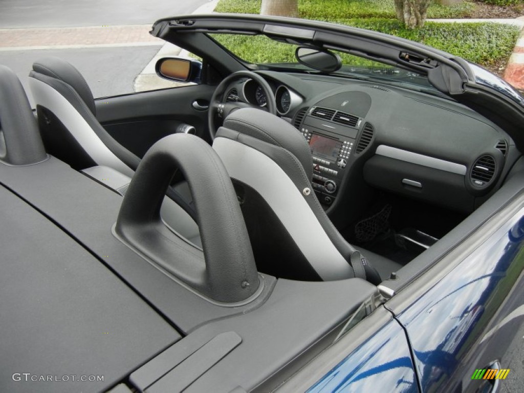 2005 SLK 350 Roadster - Caspian Blue Metallic / Black photo #11