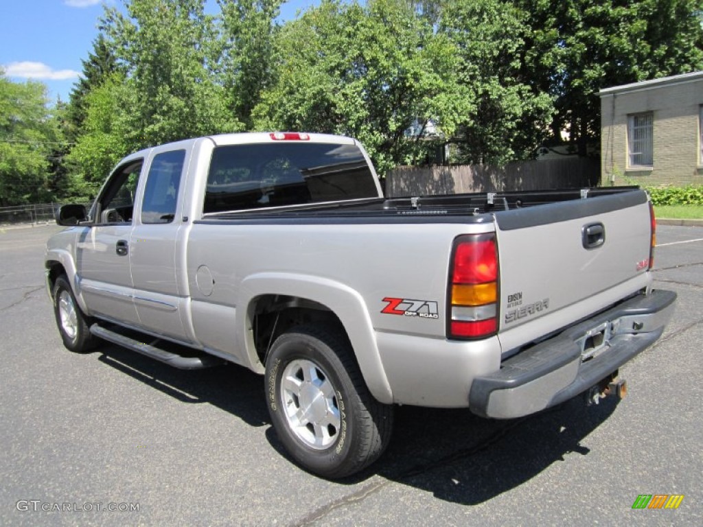 2004 Sierra 1500 SLT Extended Cab 4x4 - Silver Birch Metallic / Dark Pewter photo #5