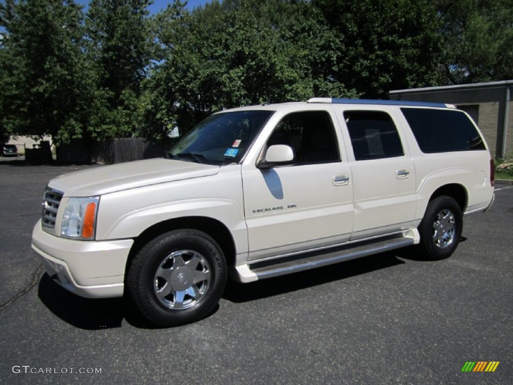 White Diamond 2004 Cadillac Escalade ESV AWD Exterior Photo #70107372