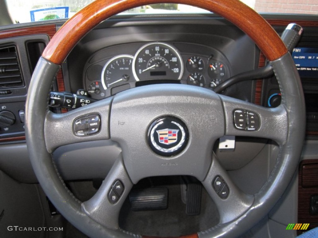2004 Cadillac Escalade ESV AWD Shale Steering Wheel Photo #70107567