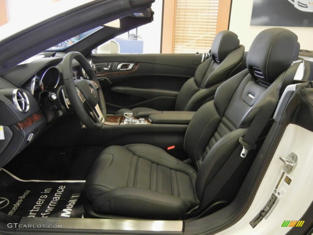 AMG Black Interior 2013 Mercedes-Benz SL 63 AMG Roadster Photo #70107891