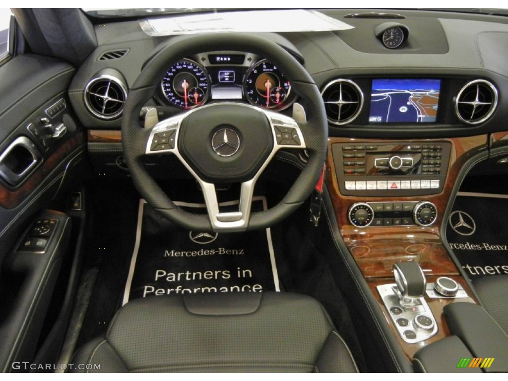 2013 Mercedes-Benz SL 63 AMG Roadster AMG Black Dashboard Photo #70107902