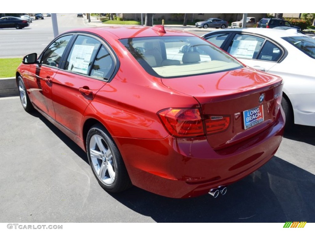 2012 3 Series 328i Sedan - Melbourne Red Metallic / Venetian Beige photo #4