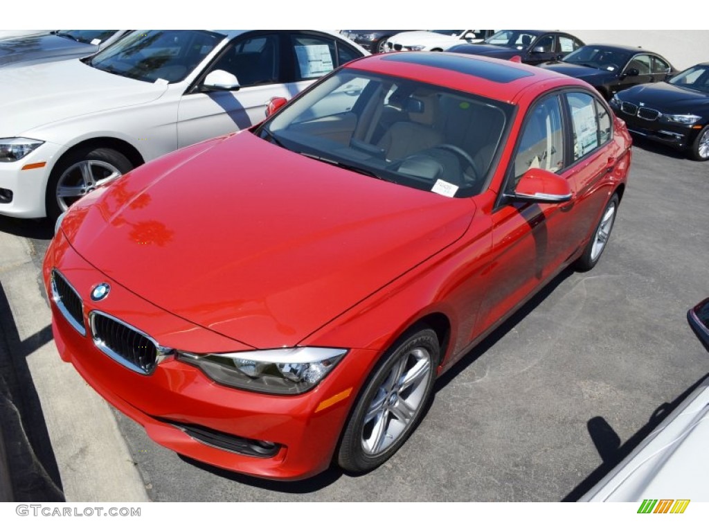 2012 3 Series 328i Sedan - Melbourne Red Metallic / Venetian Beige photo #9