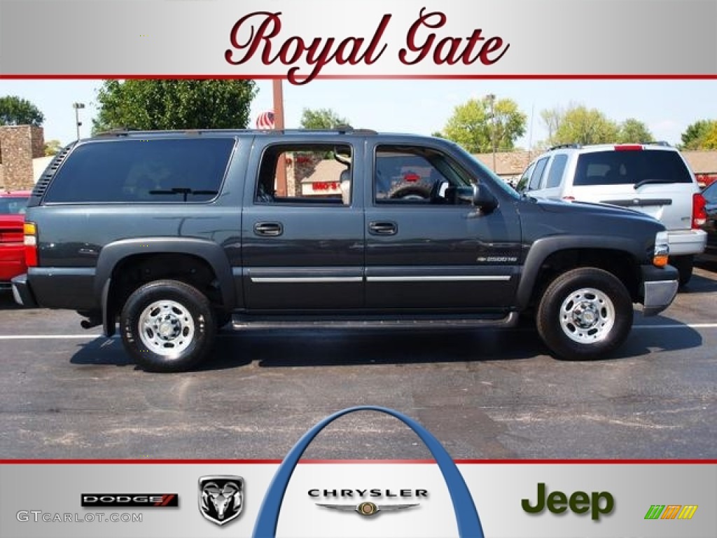 2005 Suburban 1500 LS 4x4 - Dark Gray Metallic / Tan/Neutral photo #1