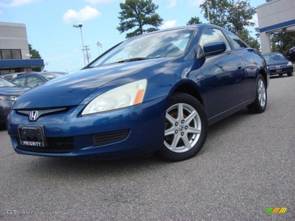 2004 Accord EX V6 Coupe - Sapphire Blue Pearl / Black photo #1