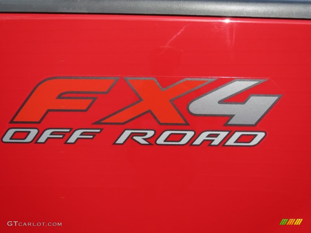 2008 F150 FX4 SuperCab 4x4 - Bright Red / Black/Medium Flint photo #14