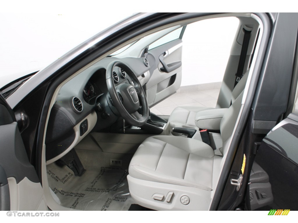 Light Gray Interior 2008 Audi A3 2.0T Photo #70112358