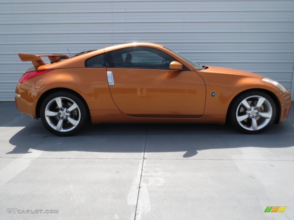 2006 350Z Coupe - Le Mans Sunset Metallic / Carbon Black photo #2