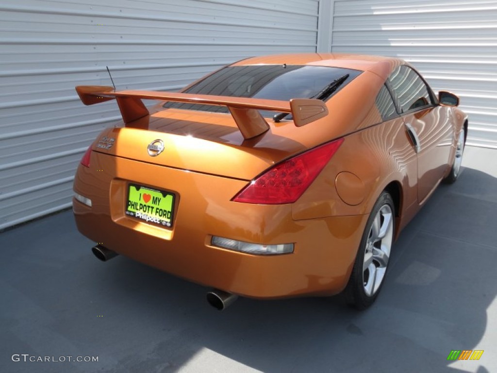 2006 350Z Coupe - Le Mans Sunset Metallic / Carbon Black photo #3