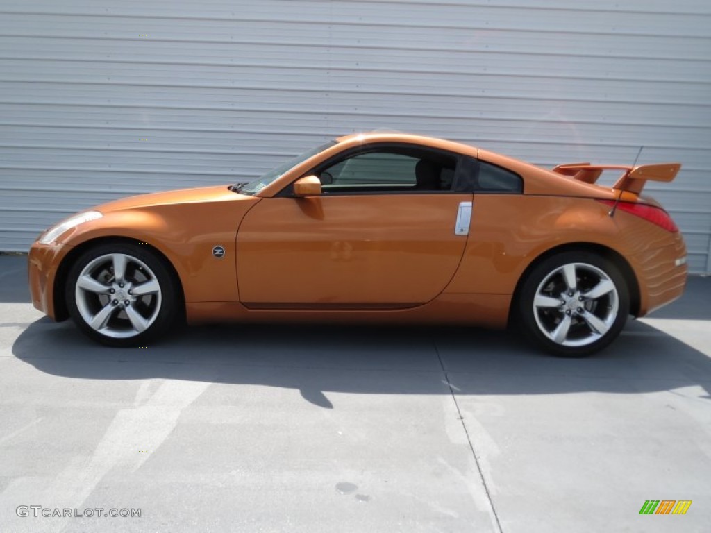 2006 350Z Coupe - Le Mans Sunset Metallic / Carbon Black photo #5