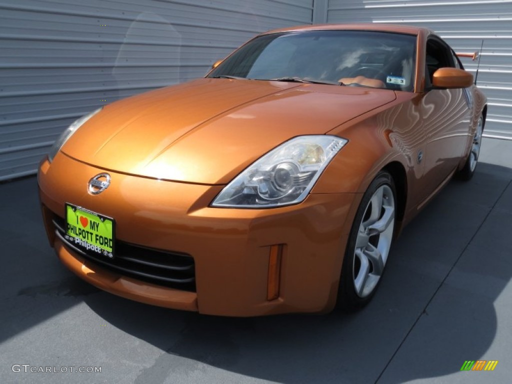 2006 350Z Coupe - Le Mans Sunset Metallic / Carbon Black photo #6