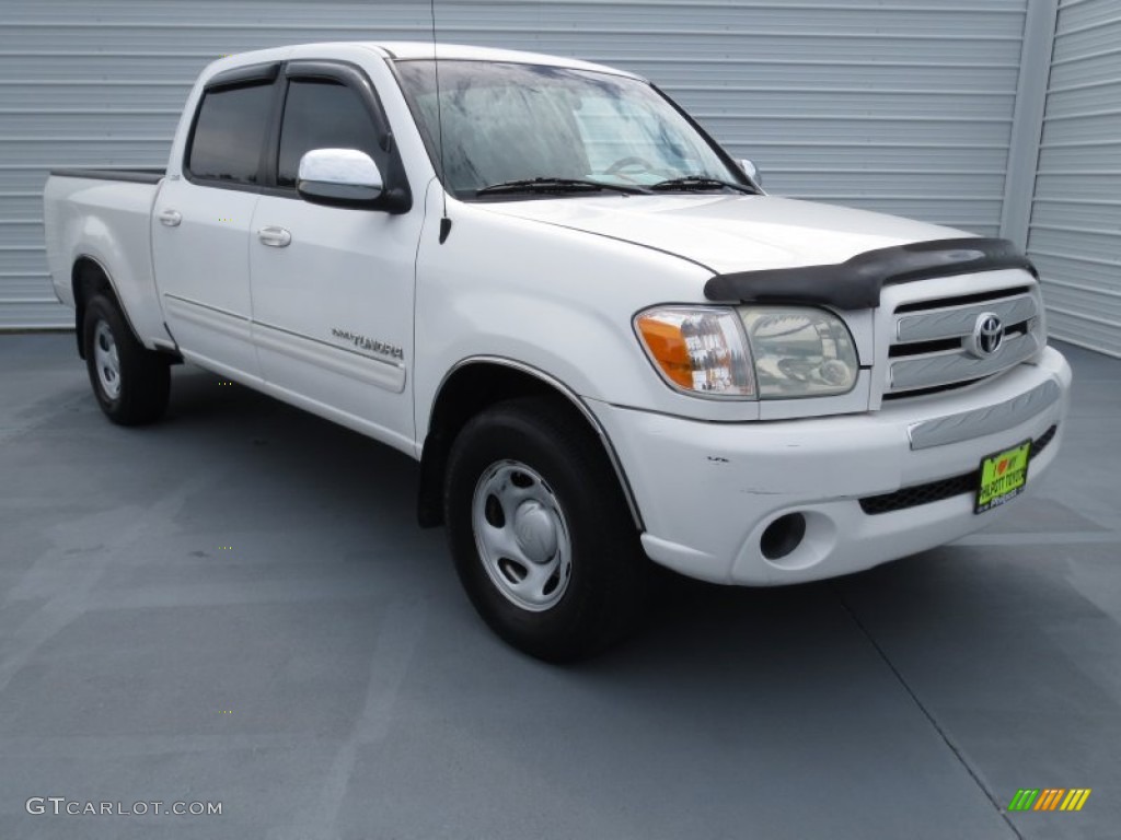 2005 Tundra SR5 Double Cab - Natural White / Taupe photo #1