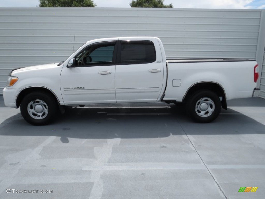 2005 Tundra SR5 Double Cab - Natural White / Taupe photo #5