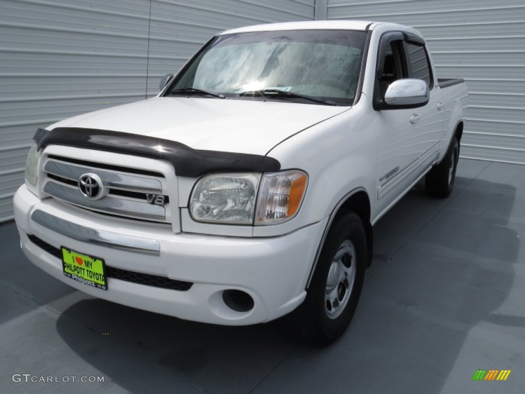 2005 Tundra SR5 Double Cab - Natural White / Taupe photo #6