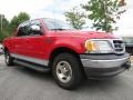 2002 Bright Red Ford F150 XLT SuperCrew  photo #4