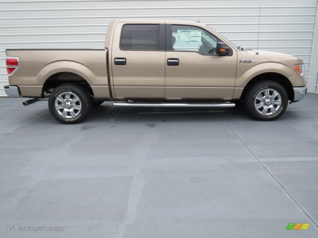 2012 F150 XLT SuperCrew - Pale Adobe Metallic / Pale Adobe photo #2