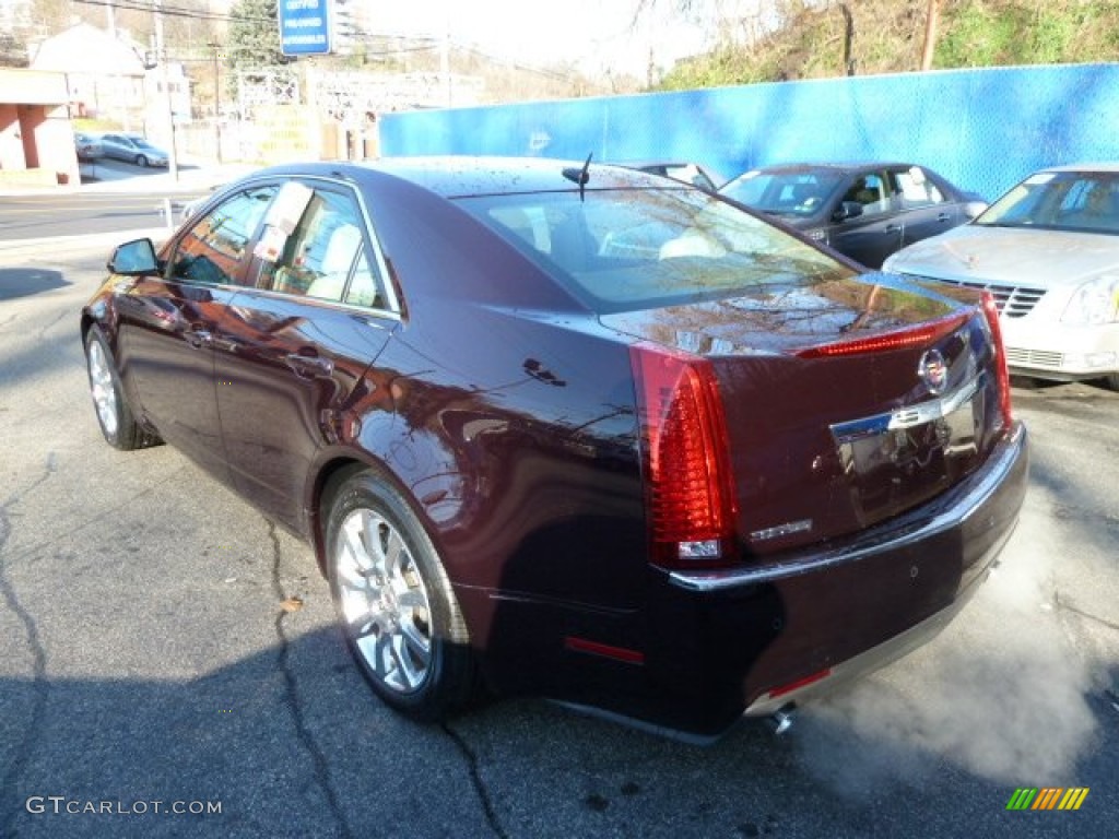 2008 CTS Sedan - Black Cherry / Light Titanium/Ebony photo #3