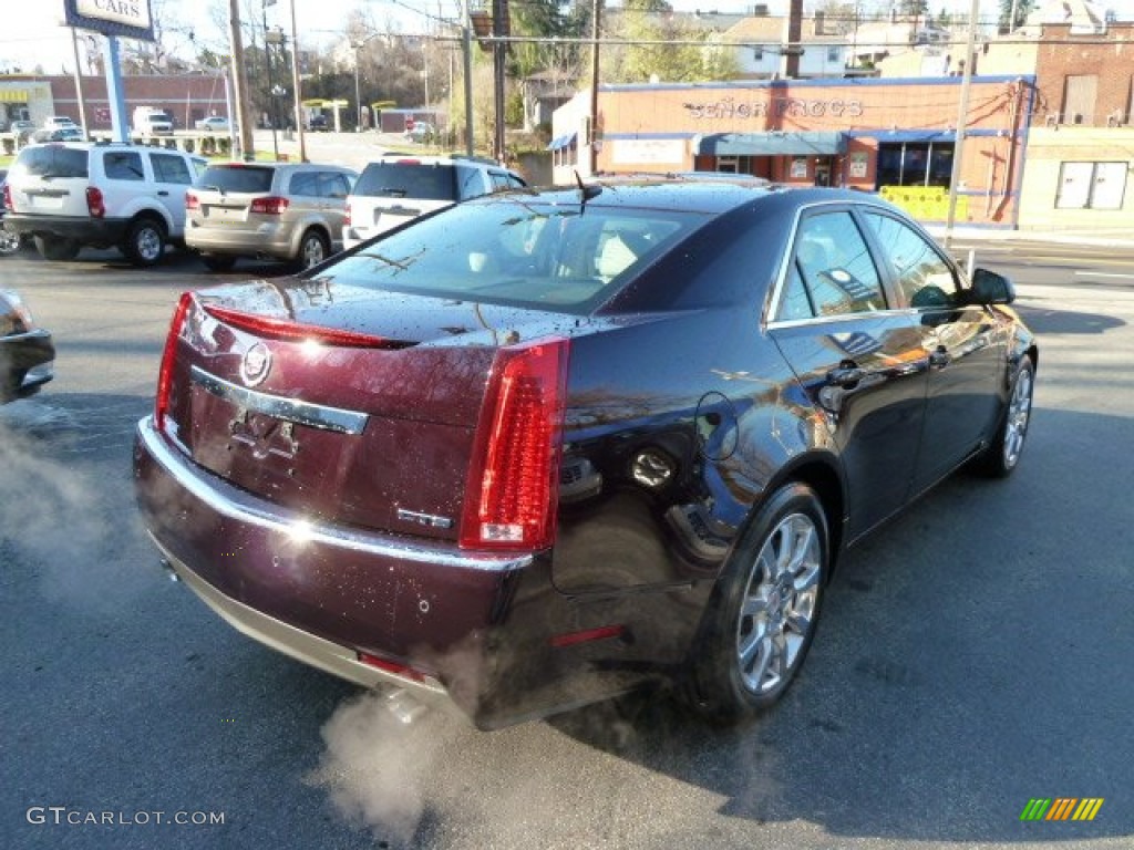 2008 CTS Sedan - Black Cherry / Light Titanium/Ebony photo #5