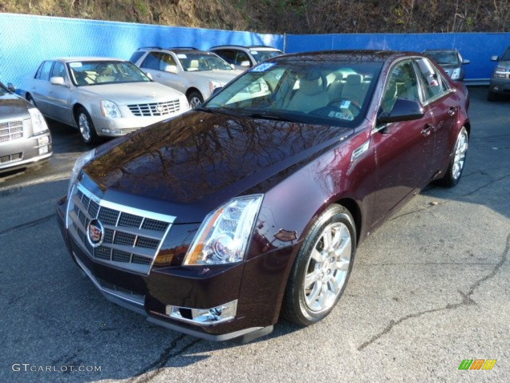 Black Cherry 2008 Cadillac CTS Sedan Exterior Photo #70120089