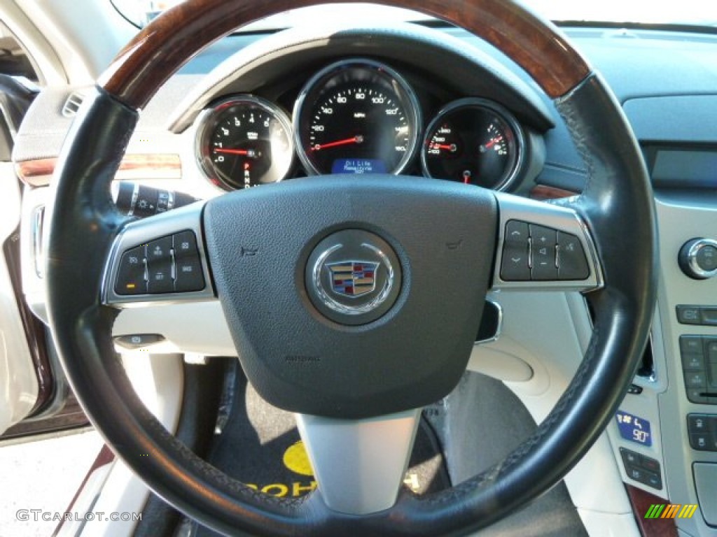 2008 Cadillac CTS Sedan Light Titanium/Ebony Steering Wheel Photo #70120196