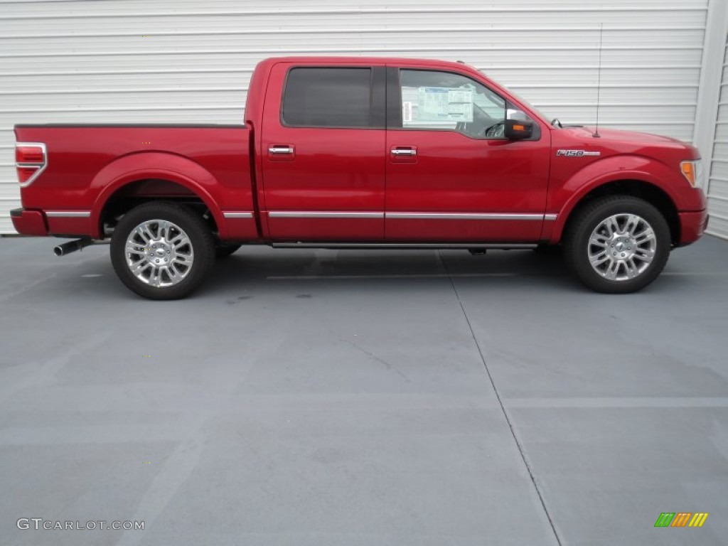 Red Candy Metallic 2012 Ford F150 Platinum SuperCrew Exterior Photo #70120734