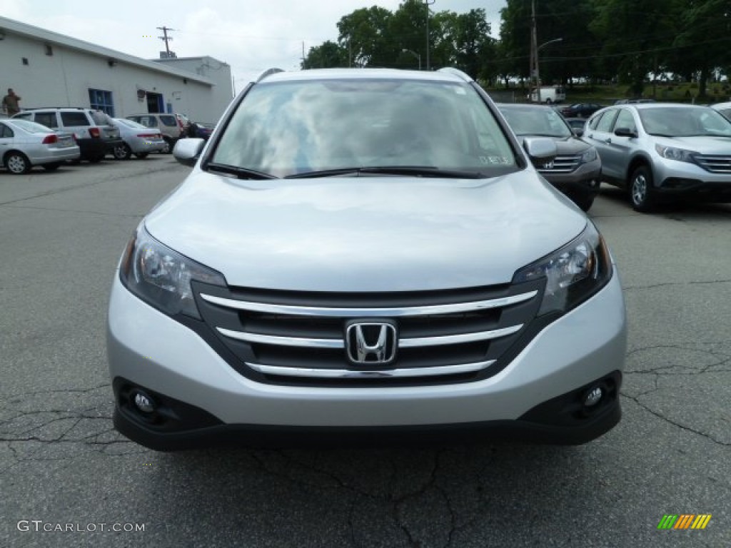 2012 CR-V EX-L 4WD - Alabaster Silver Metallic / Black photo #7