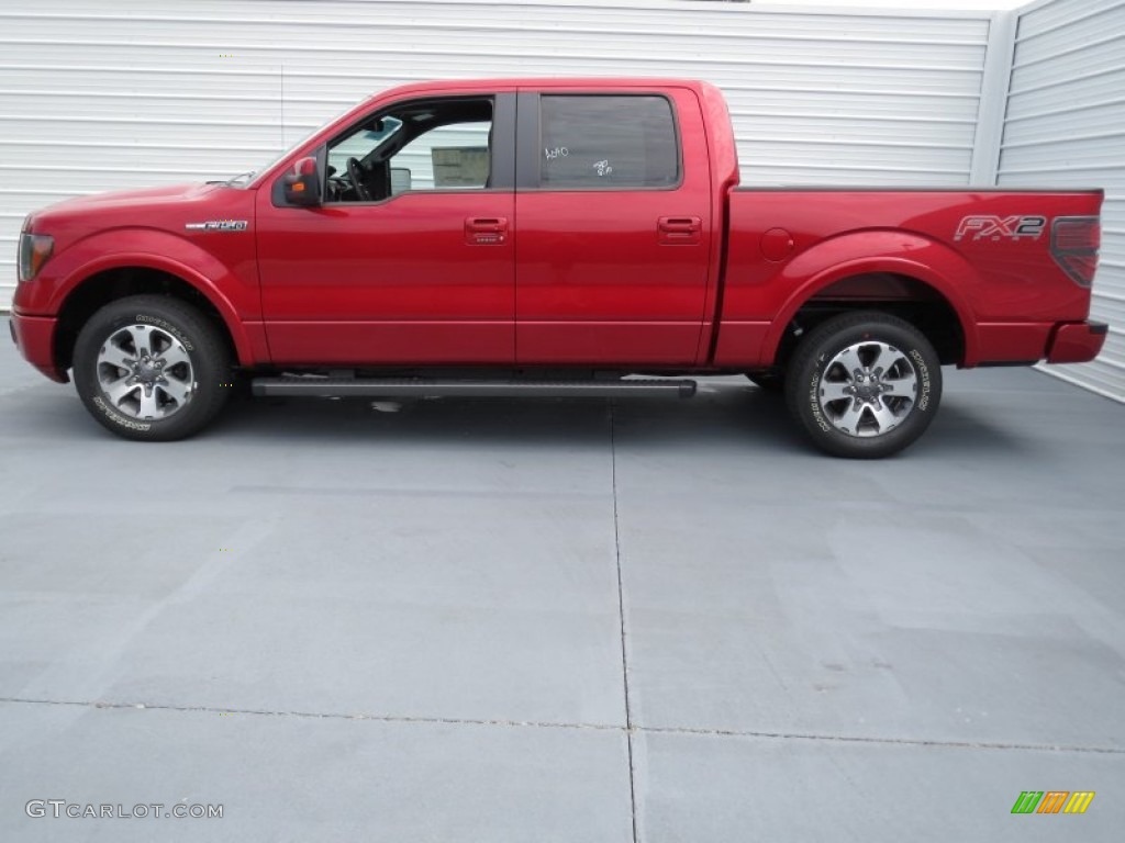 Red Candy Metallic 2012 Ford F150 FX2 SuperCrew Exterior Photo #70121445