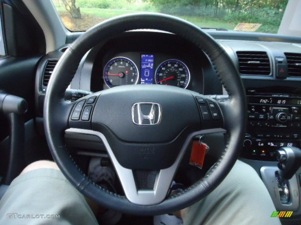 2010 Honda CR-V EX-L AWD Gray Steering Wheel Photo #70121910