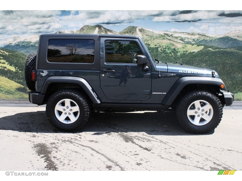 2008 Wrangler Rubicon 4x4 - Steel Blue Metallic / Dark Slate Gray/Medium Slate Gray photo #2