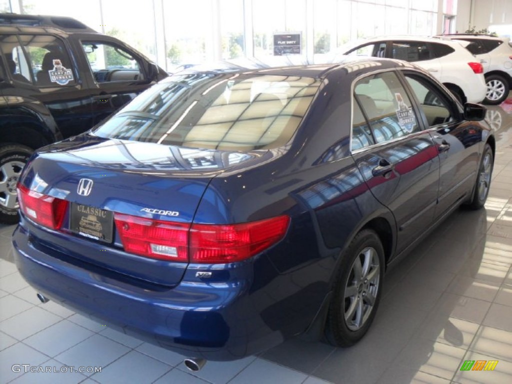 2005 Accord LX V6 Sedan - Eternal Blue Pearl / Black photo #2