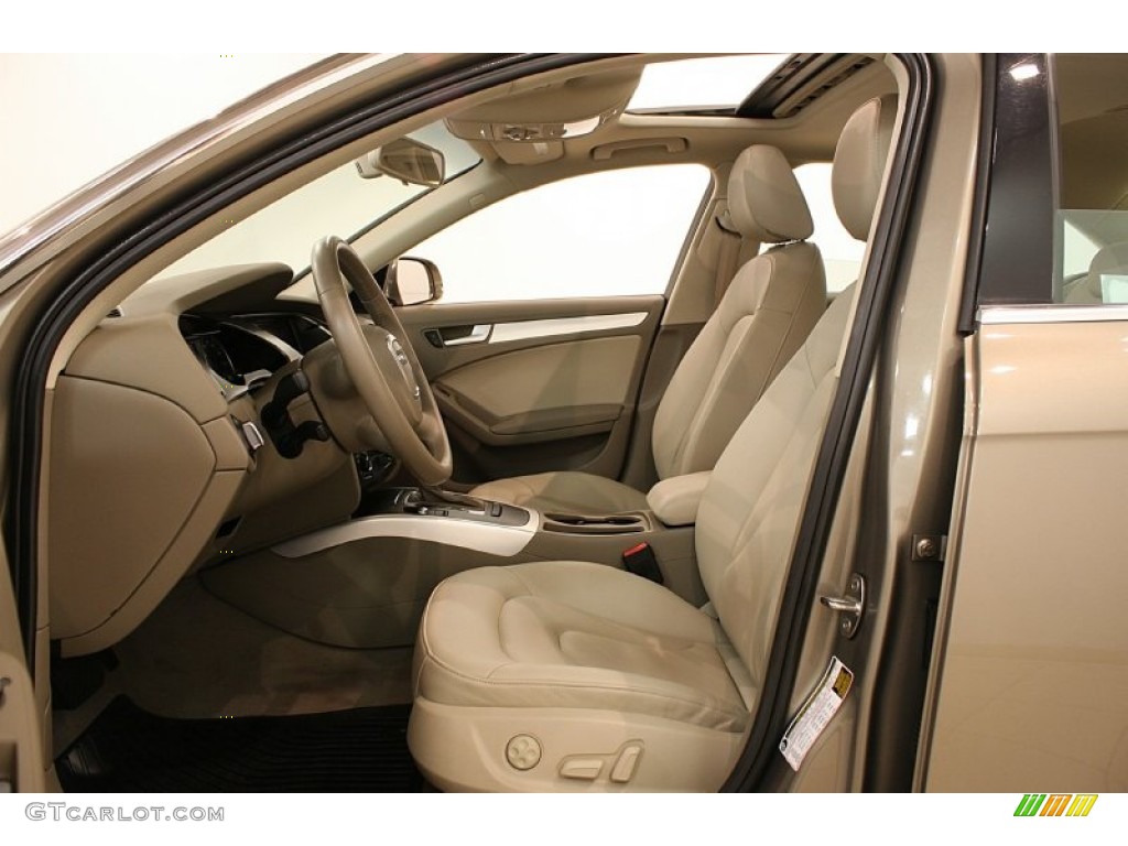 Beige Interior 2010 Audi A4 2.0T quattro Sedan Photo #70127161
