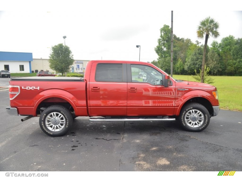 Red Candy Metallic 2010 Ford F150 Lariat SuperCrew 4x4 Exterior Photo #70128544