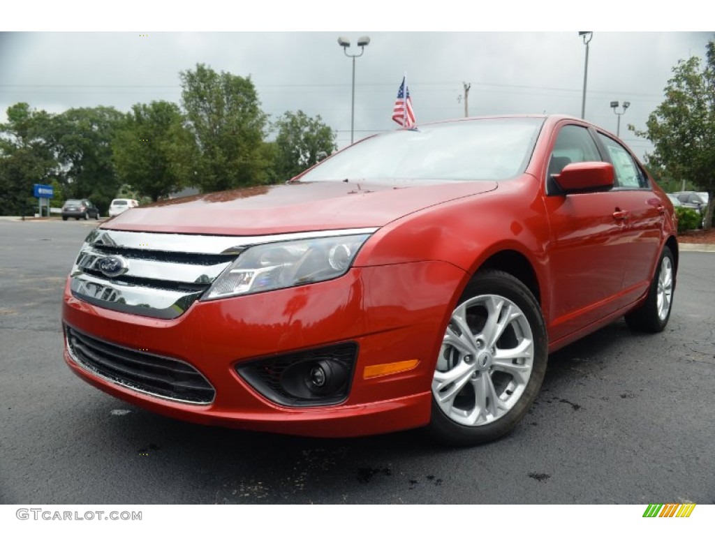 Red Candy Metallic 2012 Ford Fusion SE Exterior Photo #70128700