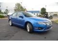 2012 Blue Flame Metallic Ford Fusion SE  photo #3