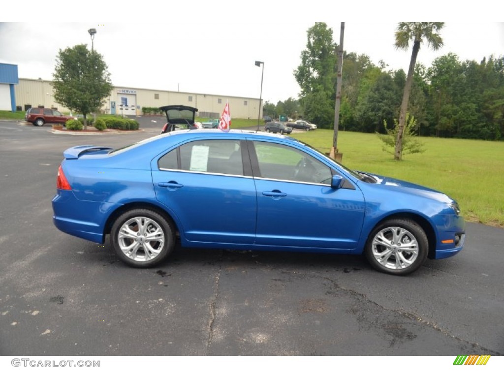 2012 Fusion SE - Blue Flame Metallic / Charcoal Black photo #4