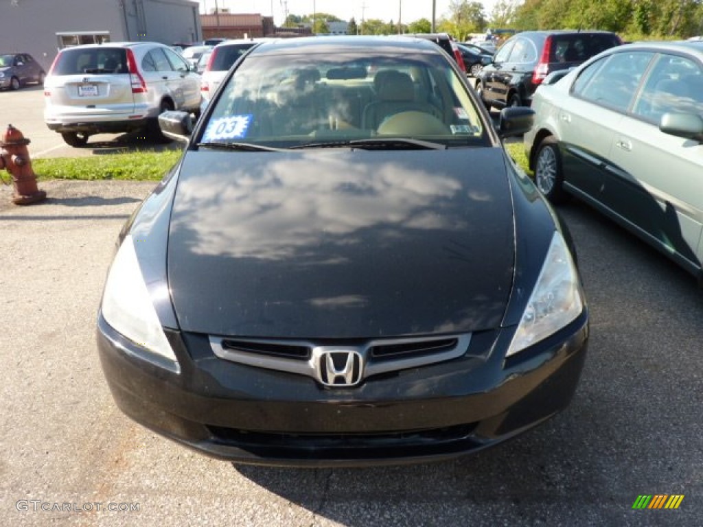 2003 Accord EX Sedan - Nighthawk Black Pearl / Ivory photo #2