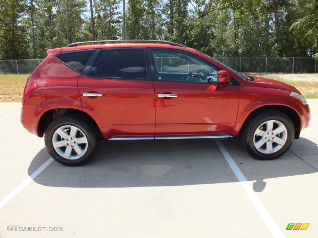 2007 Murano SL - Sunset Red Pearl Metallic / Charcoal photo #2