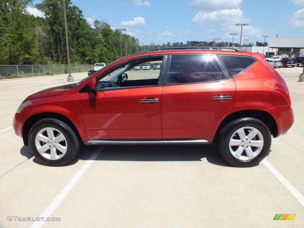 2007 Murano SL - Sunset Red Pearl Metallic / Charcoal photo #8