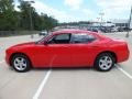 2009 Inferno Red Crystal Pearl Dodge Charger SE  photo #8